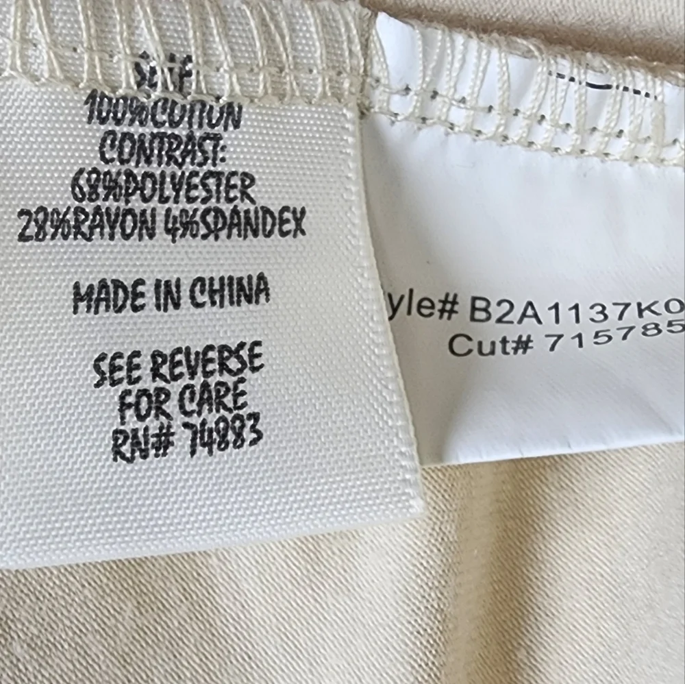 Crochet Lace Cream Tank Top Adiva Brand Boho Style Womens XS - Picture 5 of 6